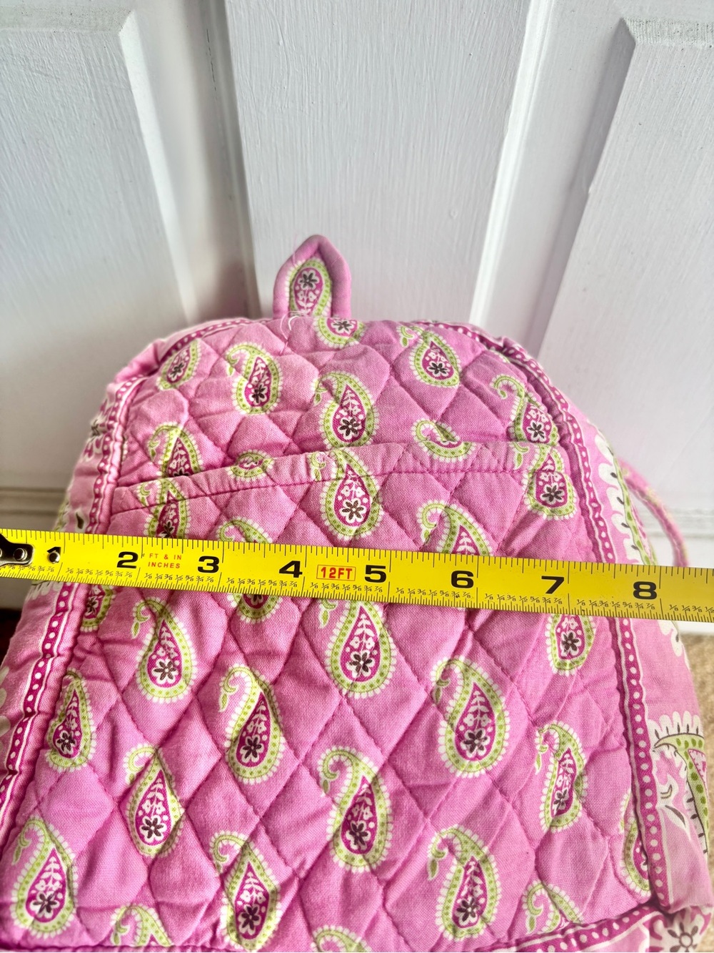 💖 Vera Bradley Bermuda Pink Small Duffel Bag Retired Paisley Print Quilted Y2K - Picture 9 of 11